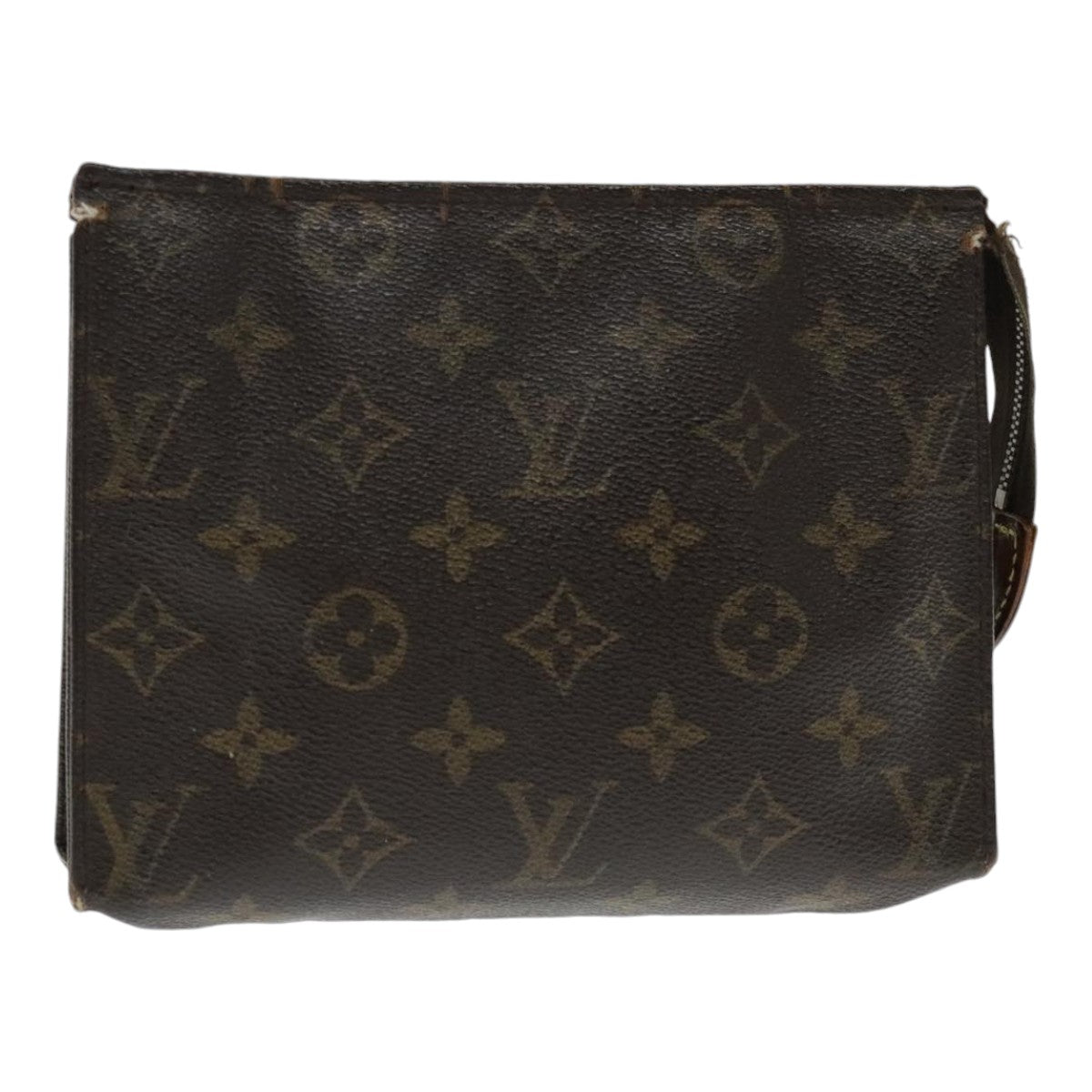 LOUIS VUITTON Monogram Poche Toilette 19 Pouch M47544 LV Auth 95050