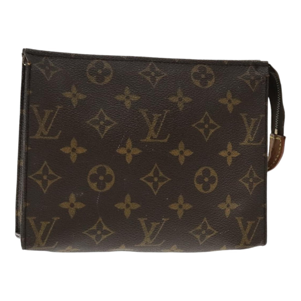 LOUIS VUITTON Monogram Poche Toilette 19 Pouch M47544 LV Auth 95051