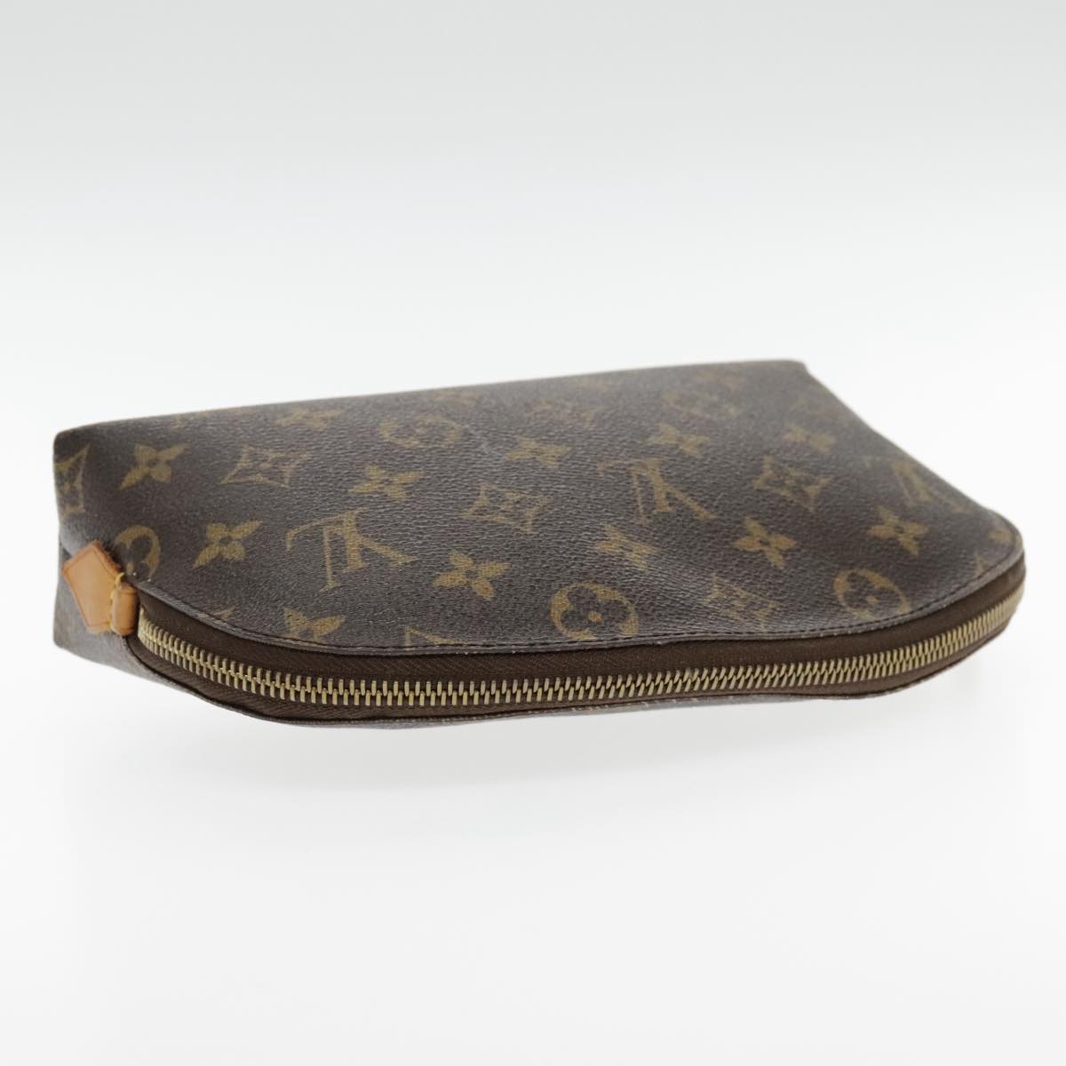 LOUIS VUITTON Monogram Pochette Cosmetic GM Cosmetic Pouch M47353 LV Auth 95070