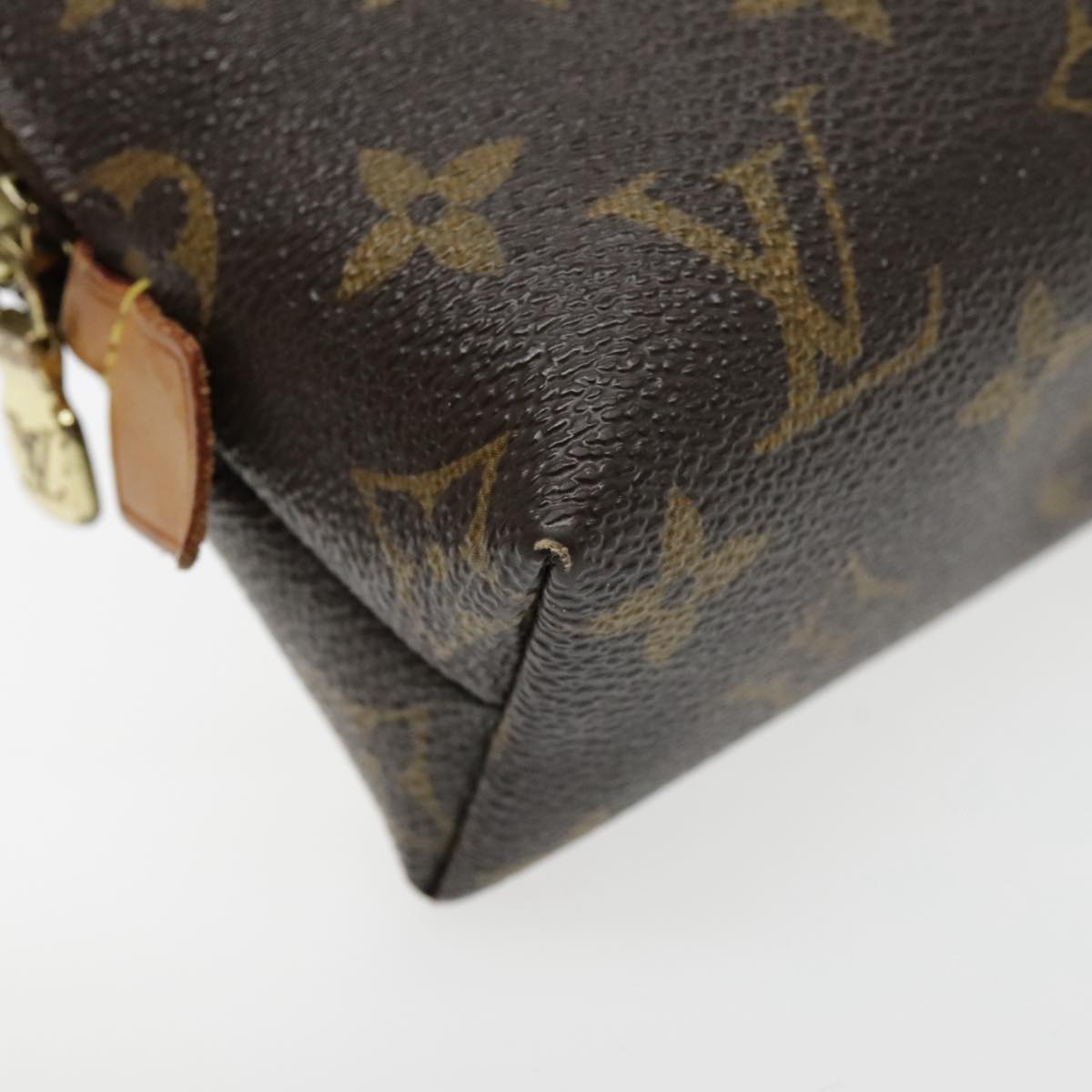 LOUIS VUITTON Monogram Pochette Cosmetic GM Cosmetic Pouch M47353 LV Auth 95070