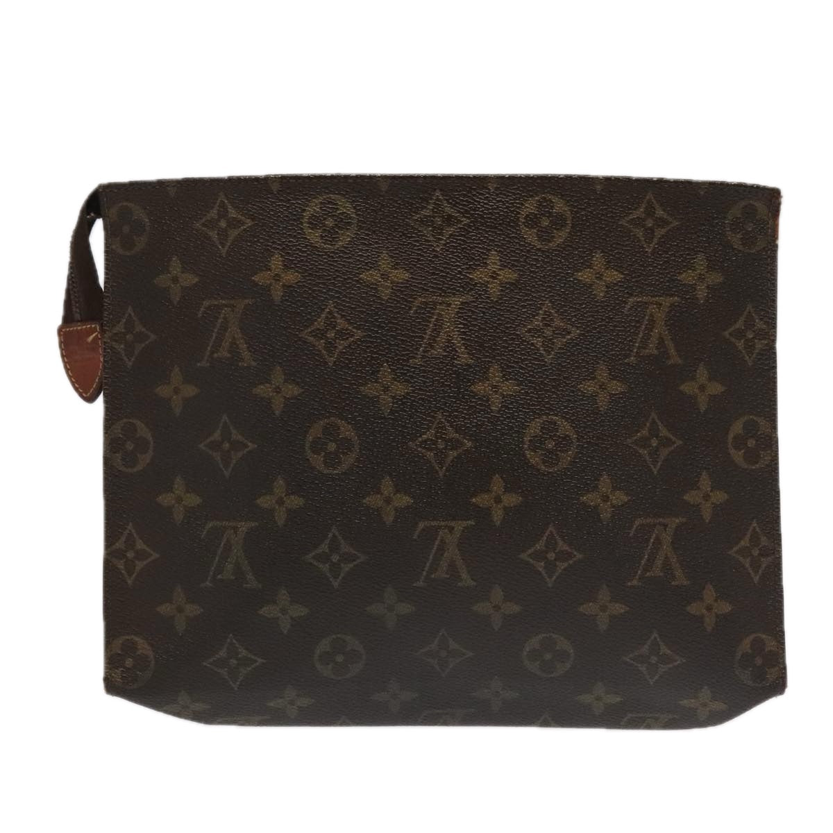 LOUIS VUITTON Monogram Poche Toilette 26 Pouch M47542 LV Auth 95078