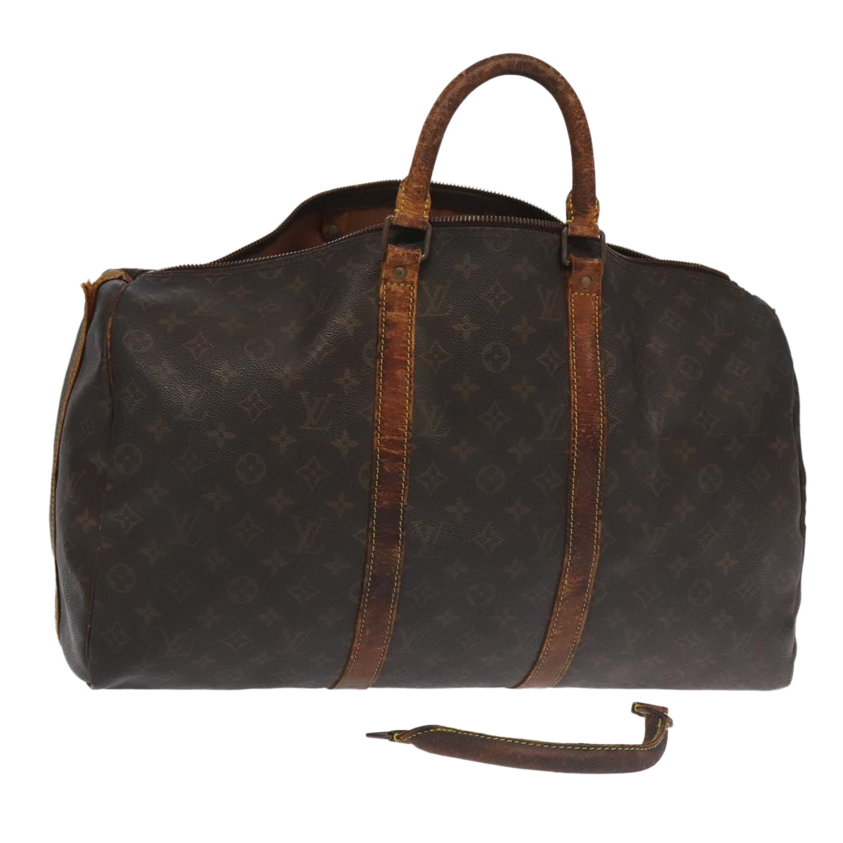 LOUIS VUITTON Monogram Keepall Bandouliere 50 Boston Bag M41416 LV Auth 95083