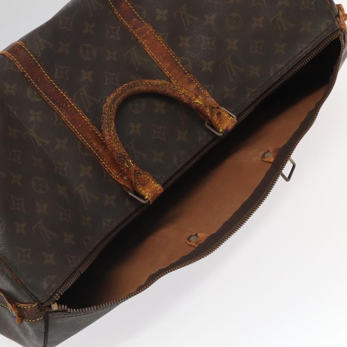 LOUIS VUITTON Monogram Keepall Bandouliere 50 Boston Bag M41416 LV Auth 95083