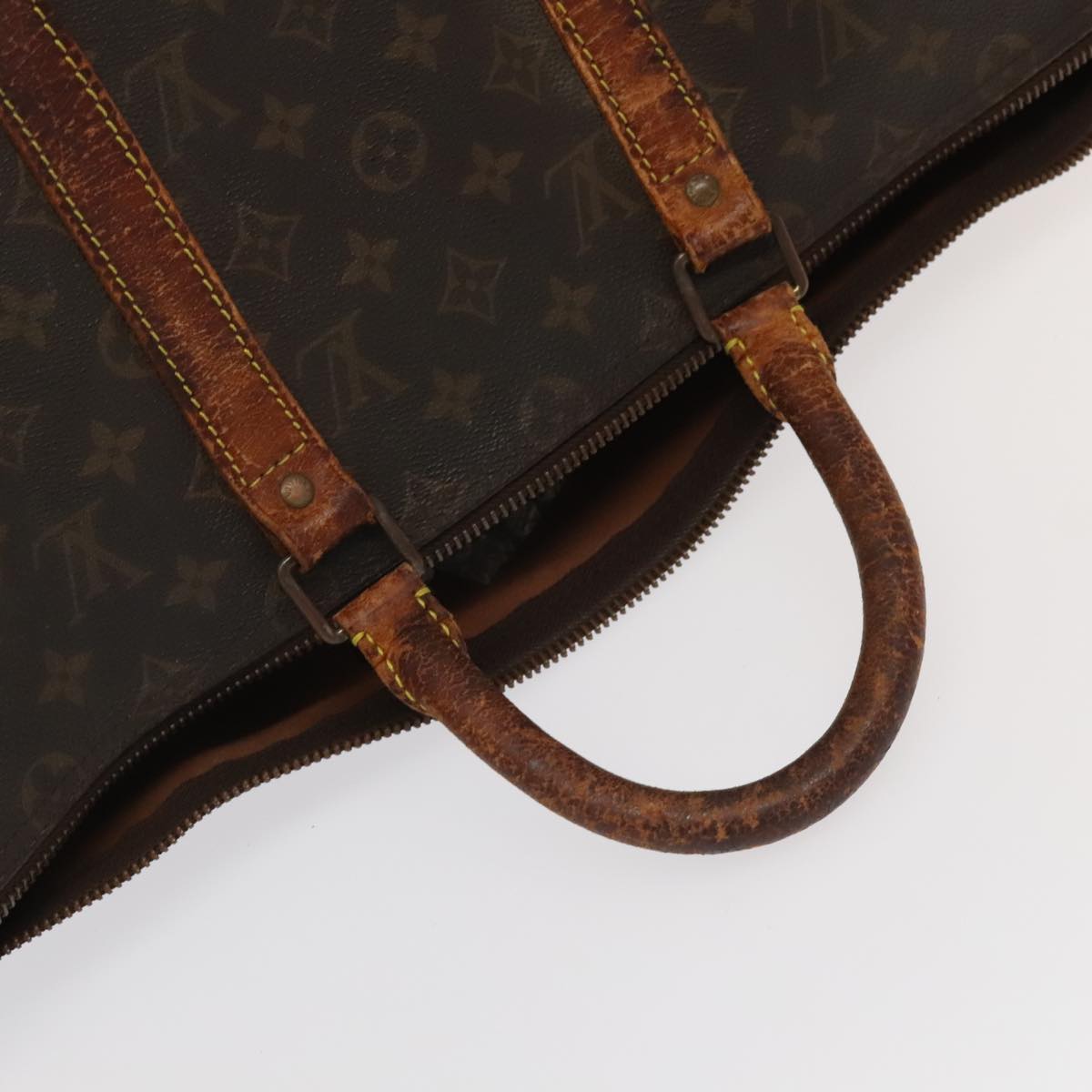 LOUIS VUITTON Monogram Keepall Bandouliere 50 Boston Bag M41416 LV Auth 95083