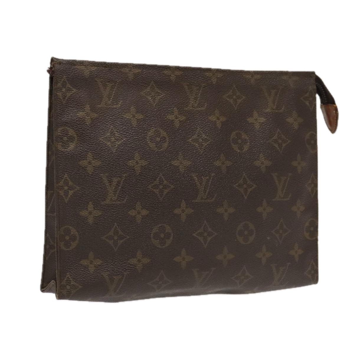 LOUIS VUITTON Monogram Poche Toilette 26 Pouch M47542 LV Auth 95096