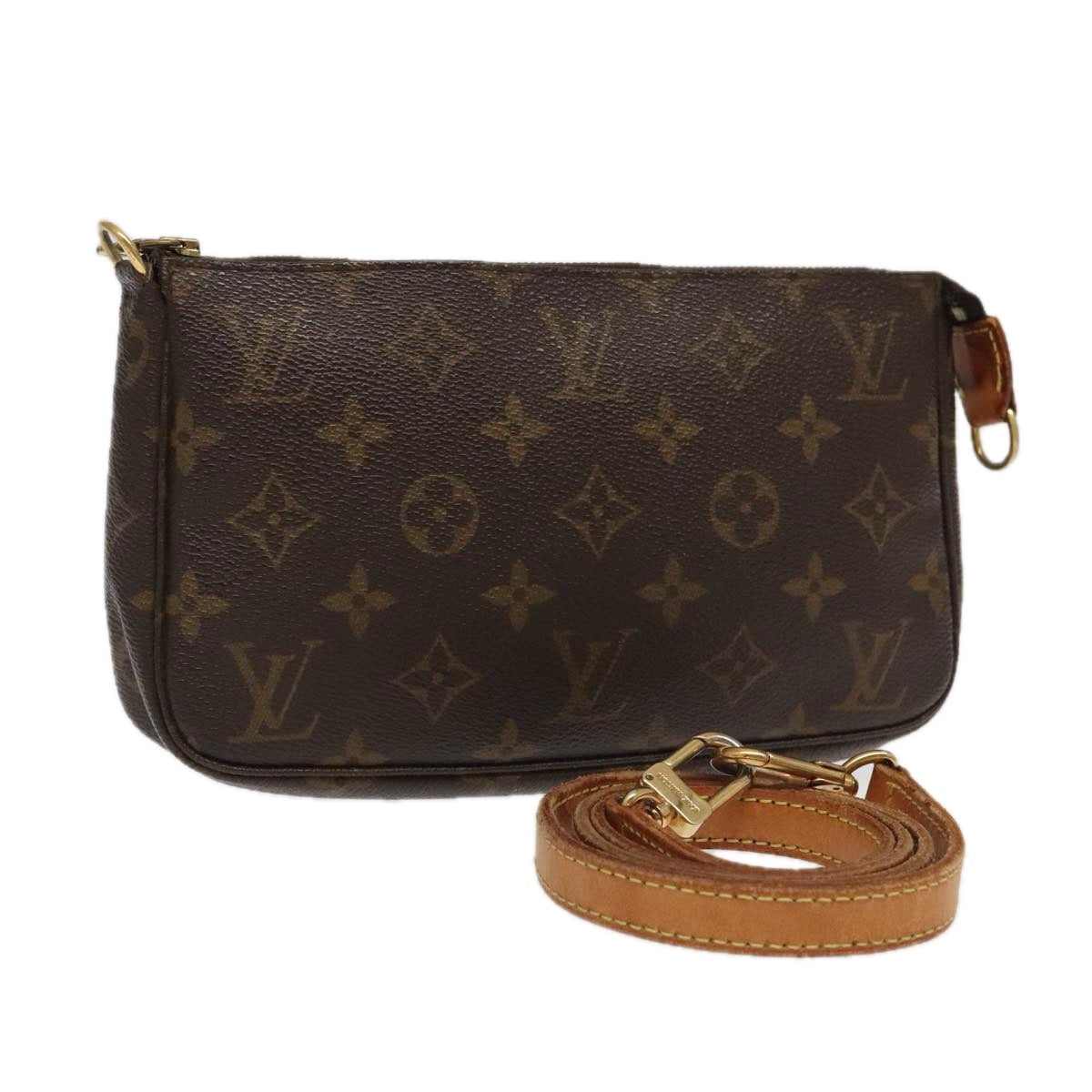 LOUIS VUITTON Monogram Pochette Accessoires Pouch M51980 LV Auth 95111