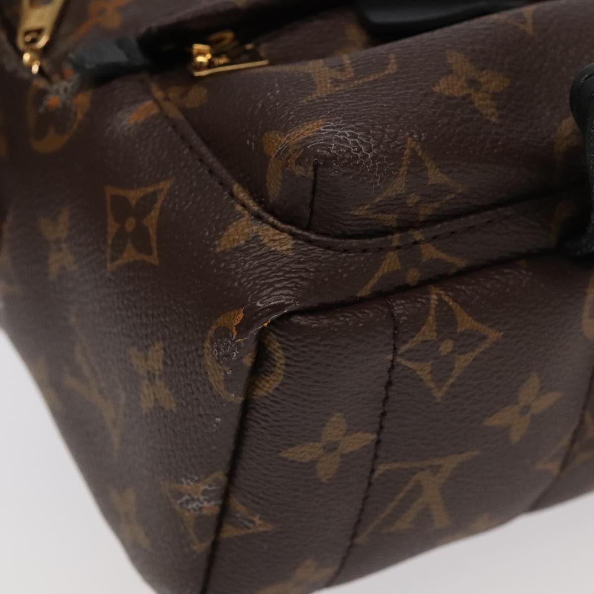 LOUIS VUITTON Monogram Palm Springs MINI Backpack M41562 LV Auth 95115