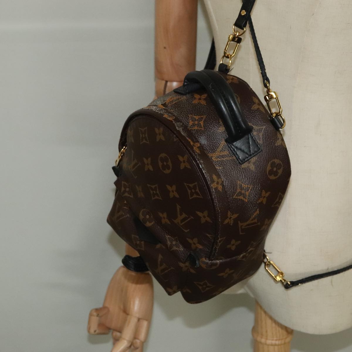 LOUIS VUITTON Monogram Palm Springs MINI Backpack M41562 LV Auth 95115