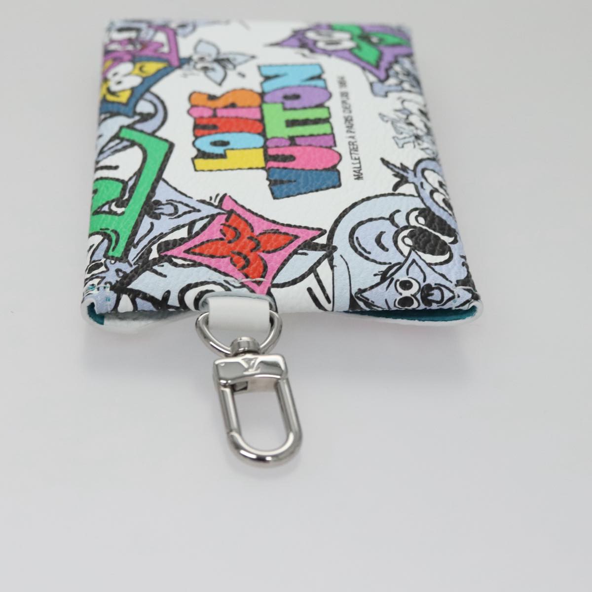 LOUIS VUITTON Monogram Comics Trio Amberop Clutch Bag White M82014 Auth 95129SM
