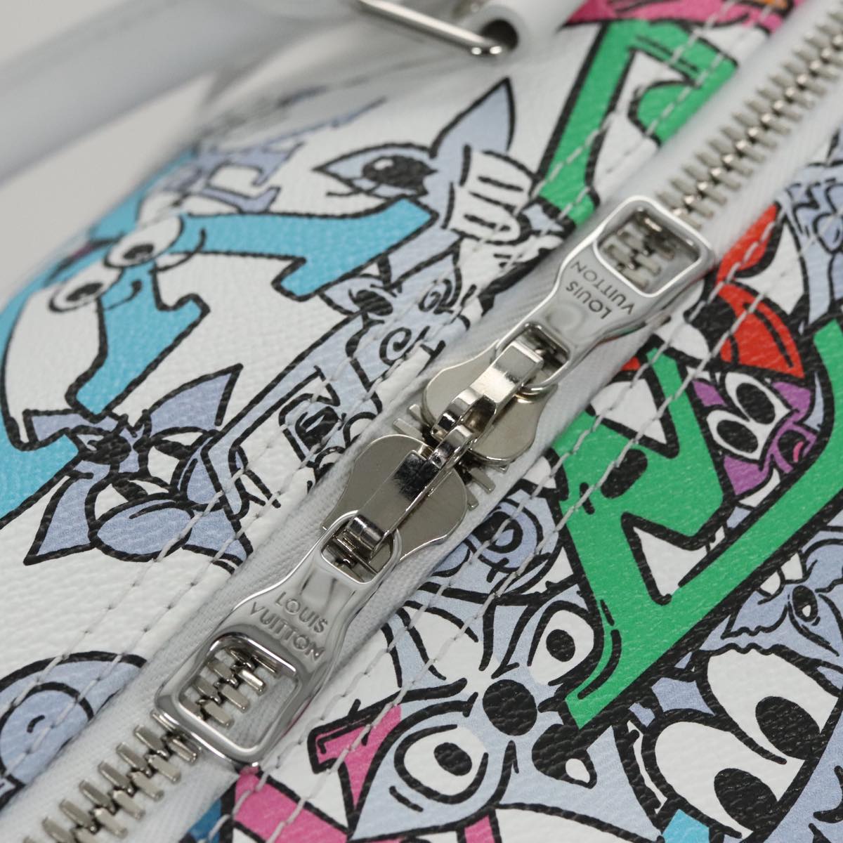 LOUIS VUITTON Monogram Comics Keepall Bandouliere 50 Bag M21863 LV Auth 95131S