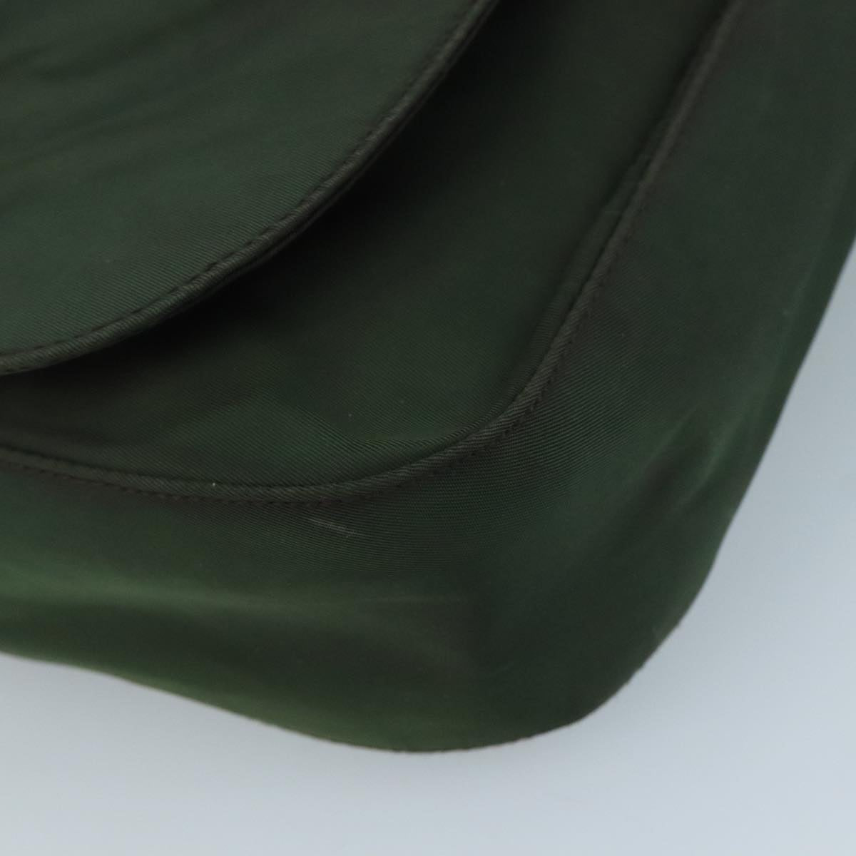 PRADA Shoulder Bag Nylon Green Auth 95145