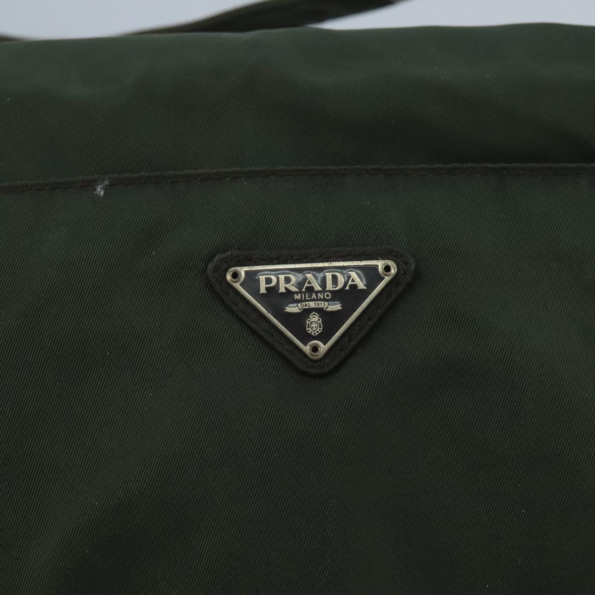 PRADA Shoulder Bag Nylon Green Auth 95145
