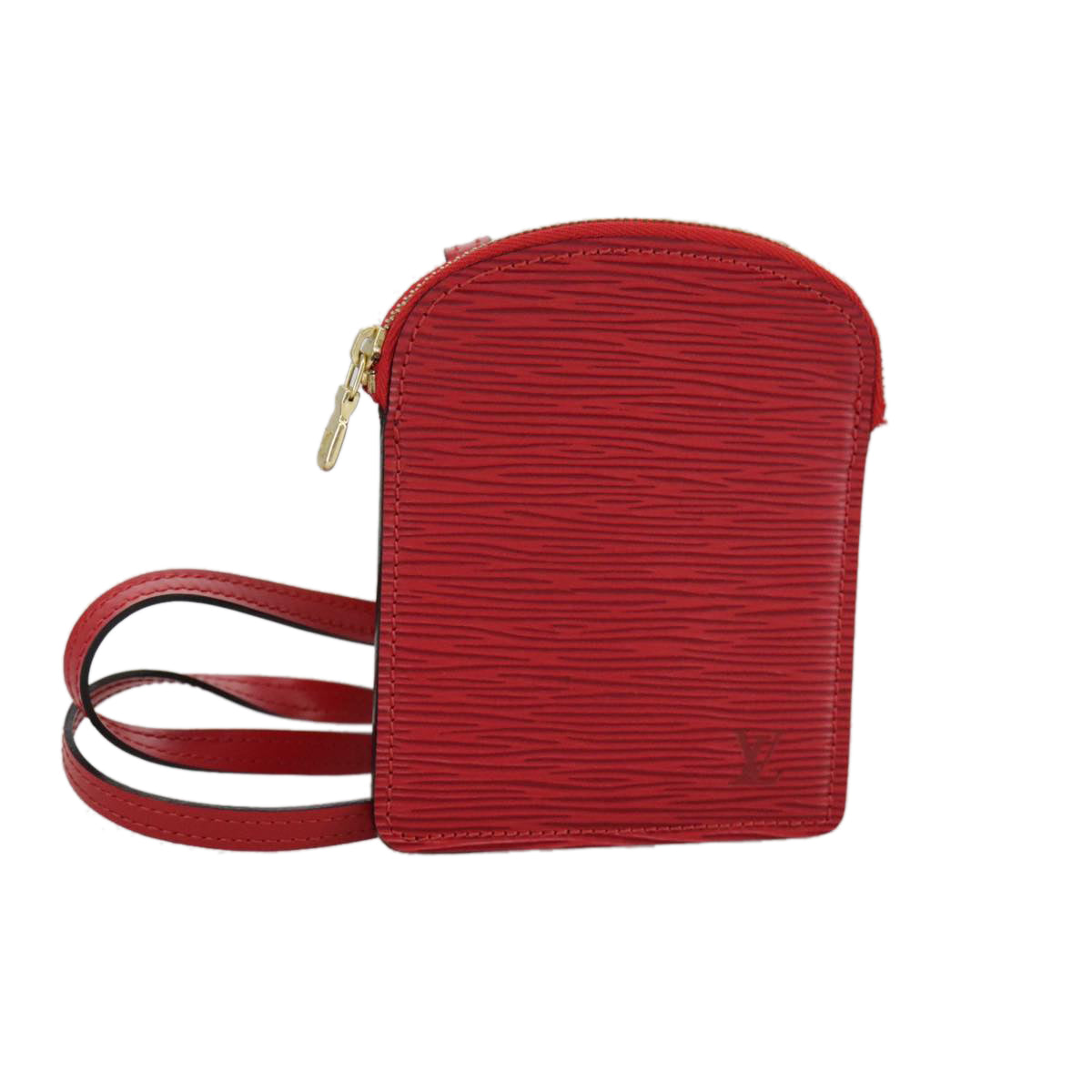 LOUIS VUITTON Epi Pochette Secret Accessory Pouch SPO Red LV Auth 95155SV