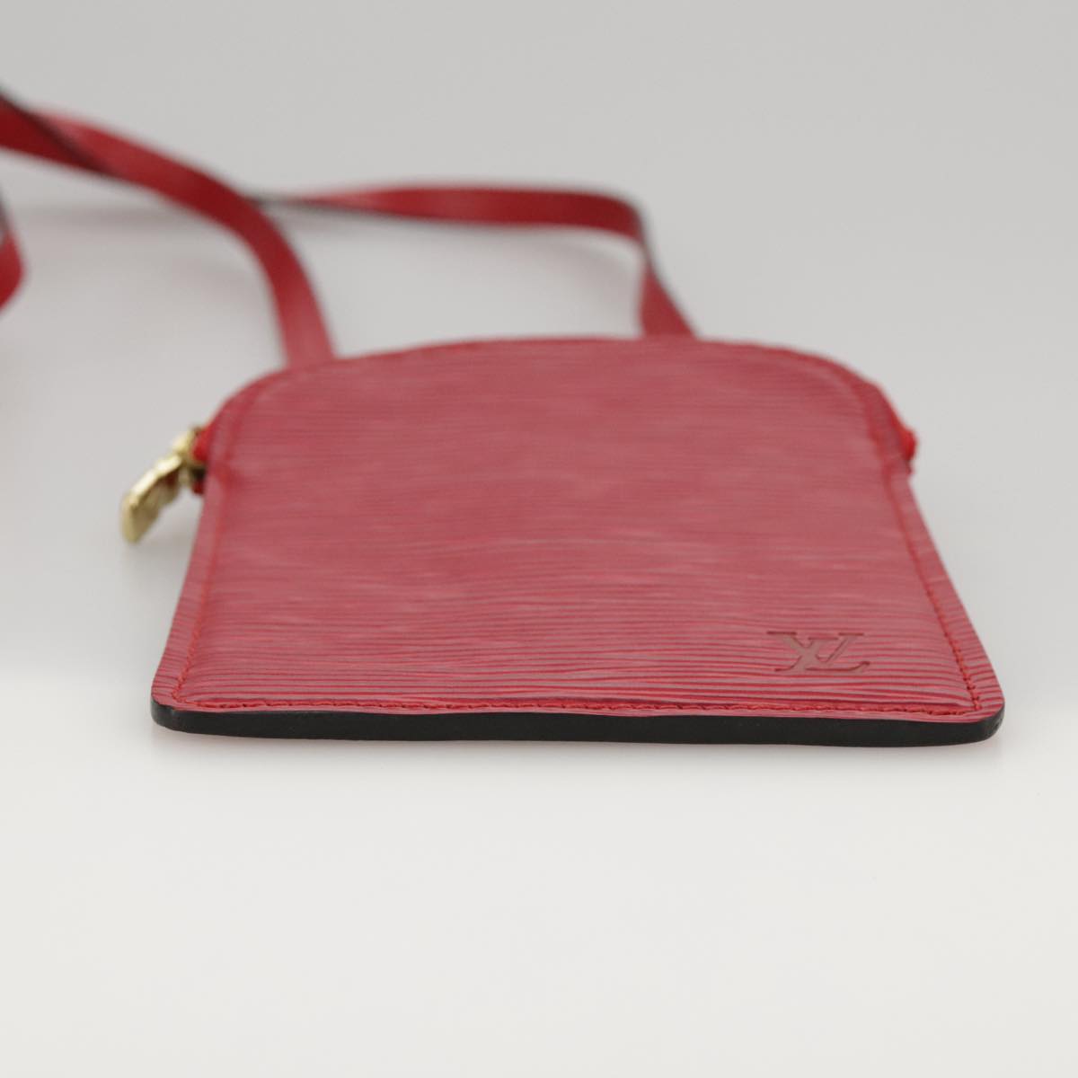 LOUIS VUITTON Epi Pochette Secret Accessory Pouch SPO Red LV Auth 95155SV