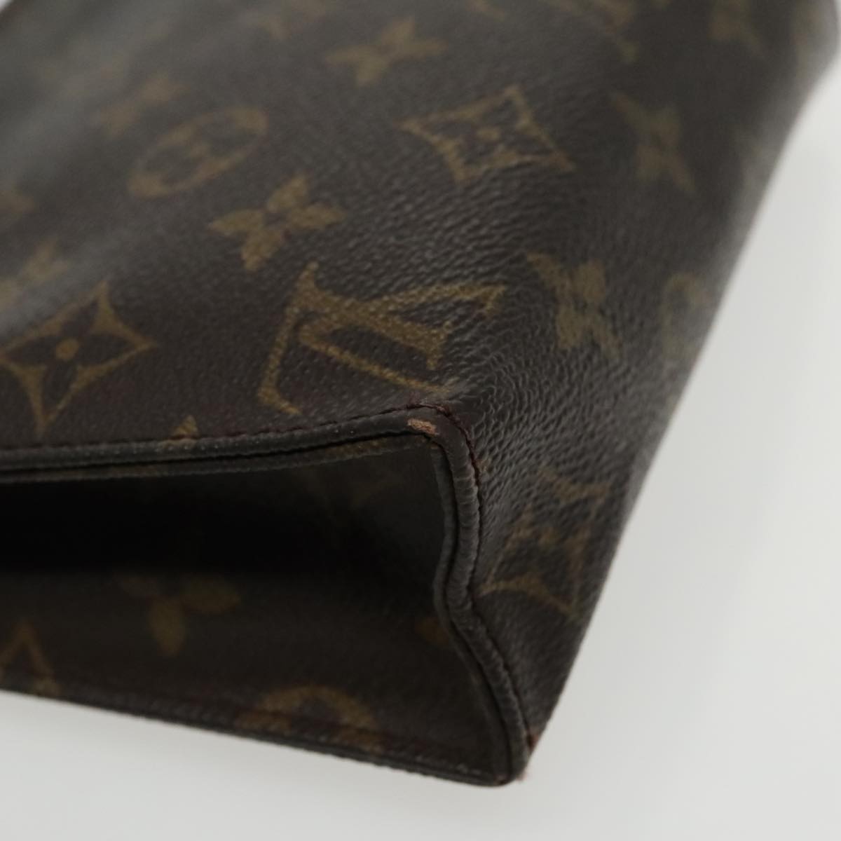 LOUIS VUITTON Monogram Poche Toilette 19 Pouch M47544 LV Auth 95213