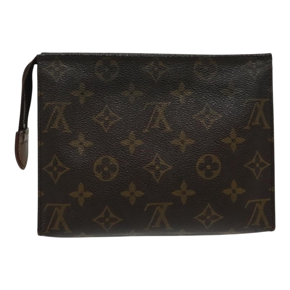 LOUIS VUITTON Monogram Poche Toilette 19 Pouch M47544 LV Auth 95213