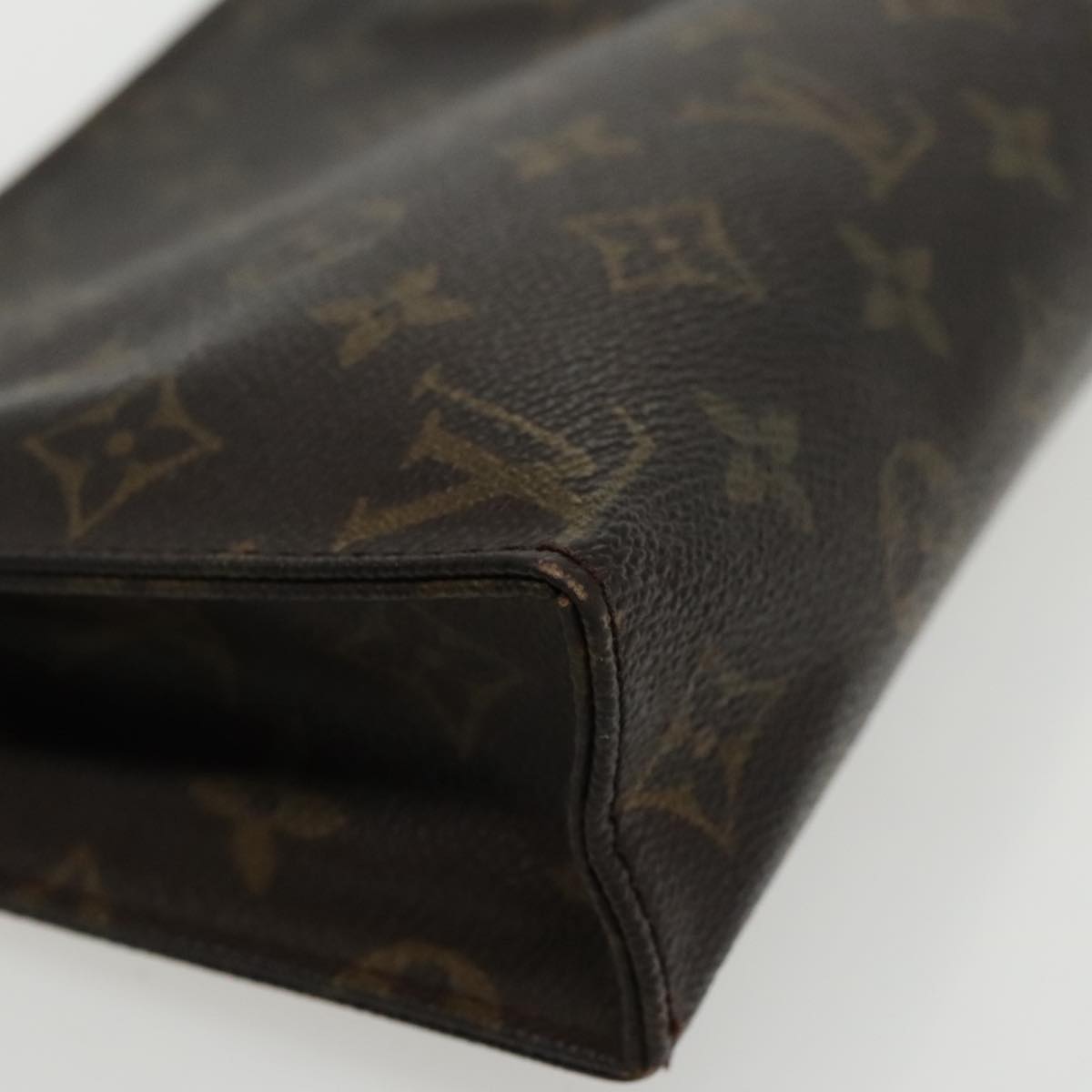 LOUIS VUITTON Monogram Poche Toilette 19 Pouch M47544 LV Auth 95213