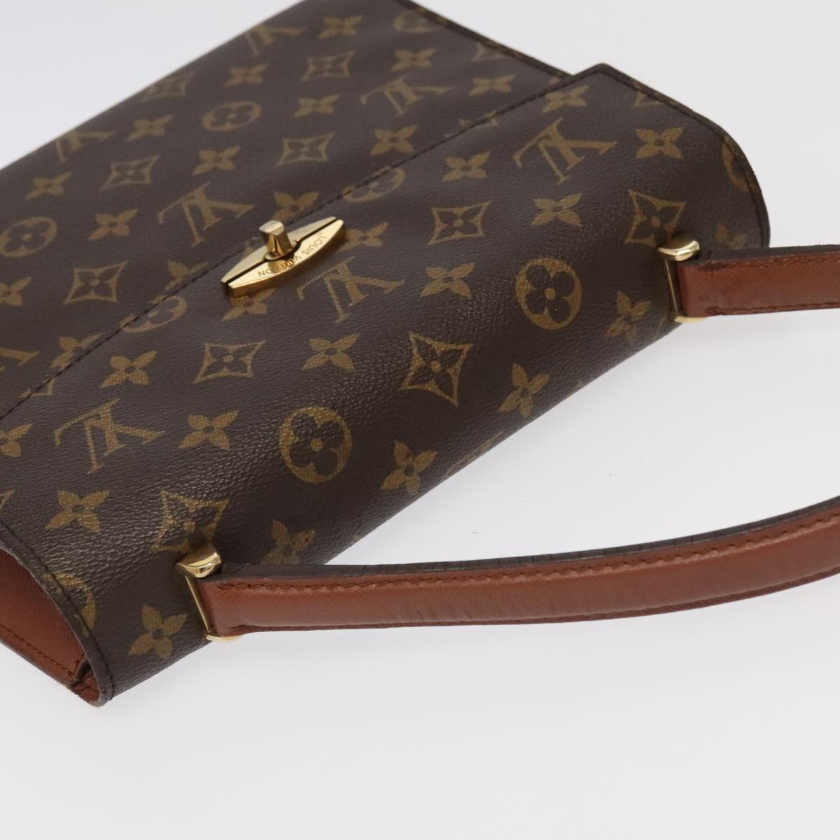 LOUIS VUITTON Monogram Malesherbes Hand Bag M51379 LV Auth 95218