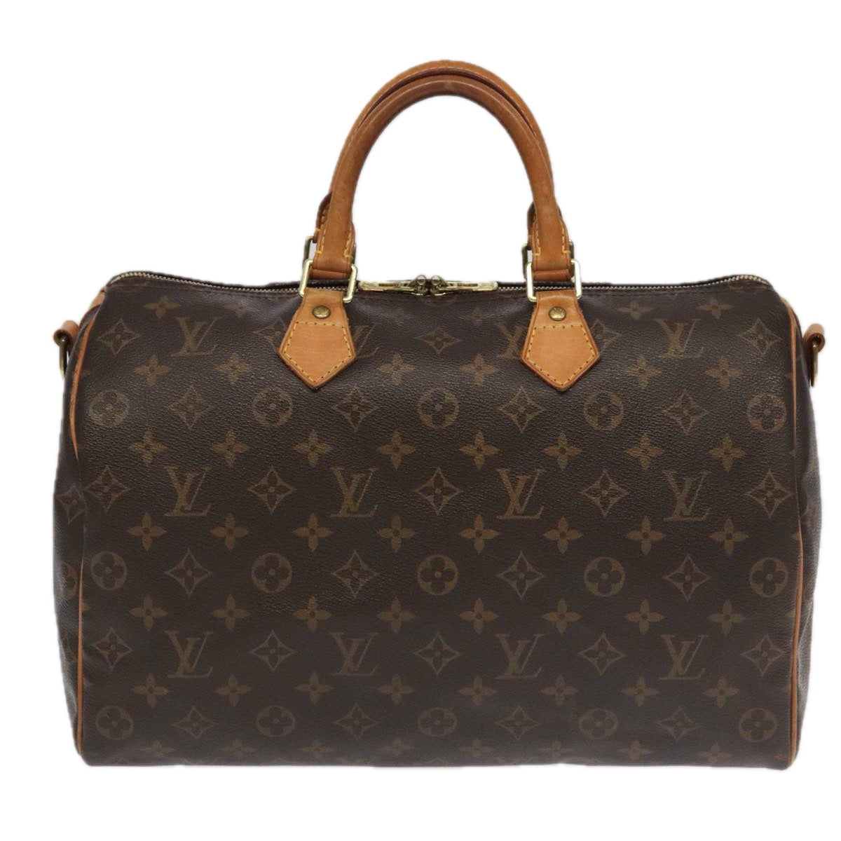 LOUIS VUITTON Monogram Speedy Bandouliere 35 Hand Bag M41111 LV Auth 95222