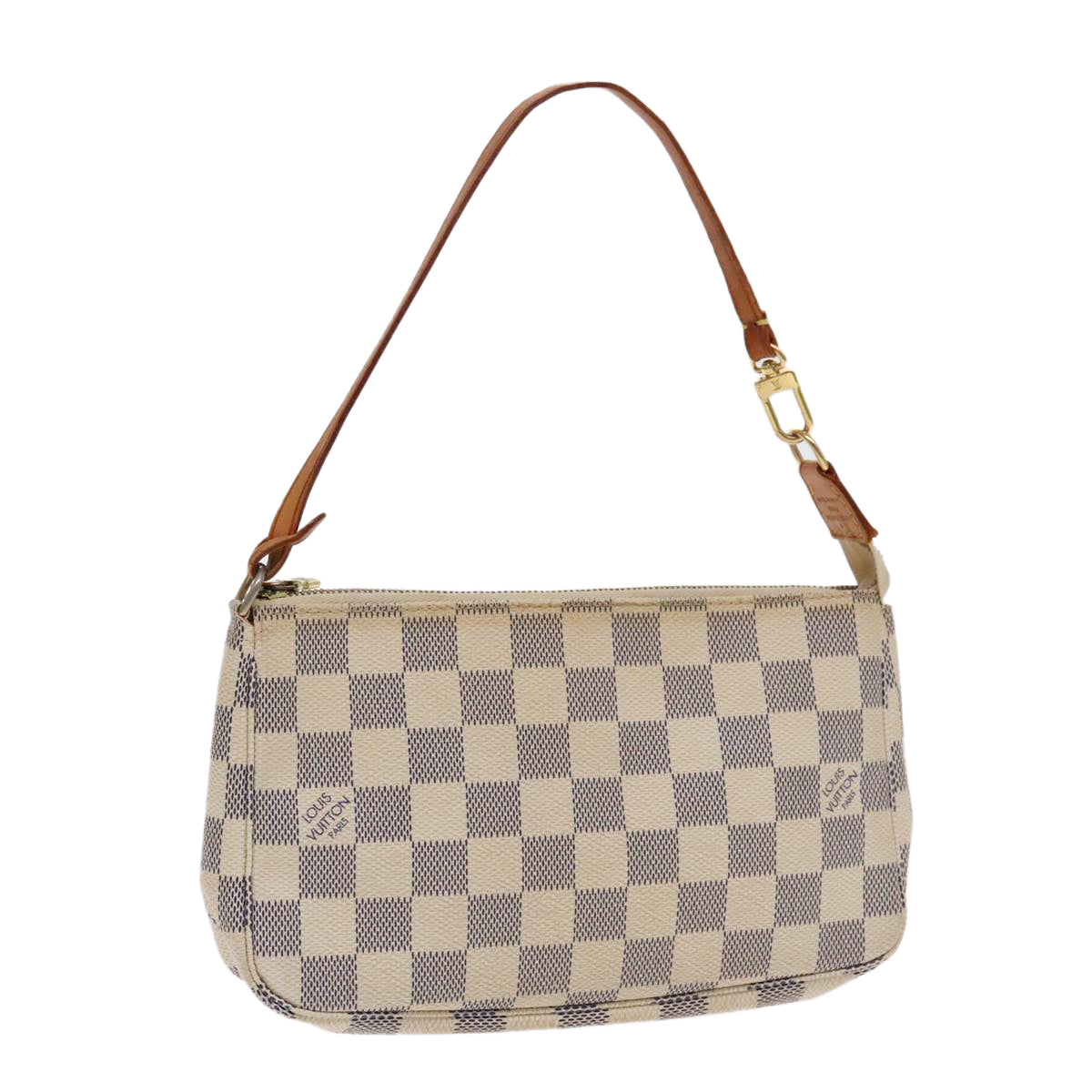 LOUIS VUITTON Damier Azur Pochette Accessoires Pouch N51986 LV Auth 95272