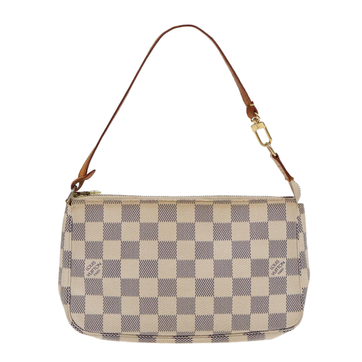 LOUIS VUITTON Damier Azur Pochette Accessoires Pouch N51986 LV Auth 95272