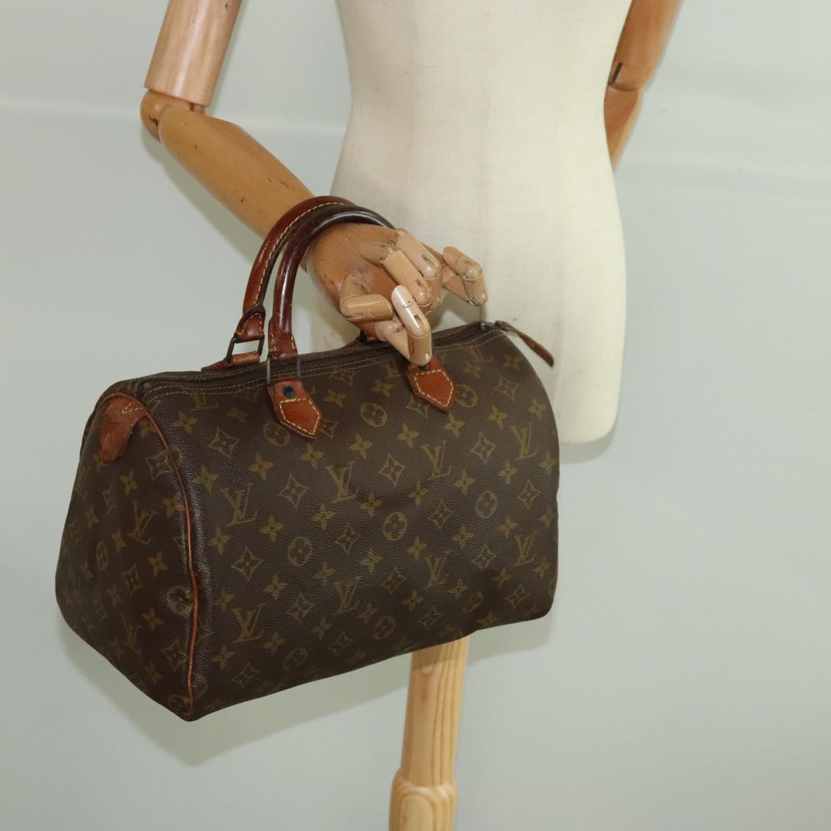 LOUIS VUITTON Monogram Speedy 30 Hand Bag M41526 LV Auth 95276