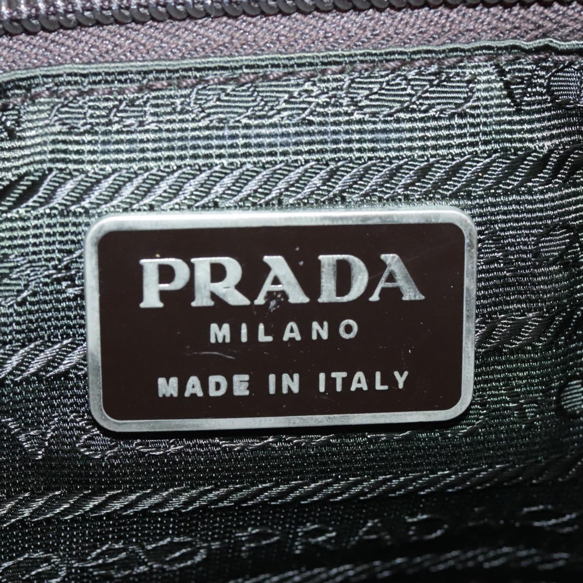 PRADA Backpack Nylon Brown Auth 95315