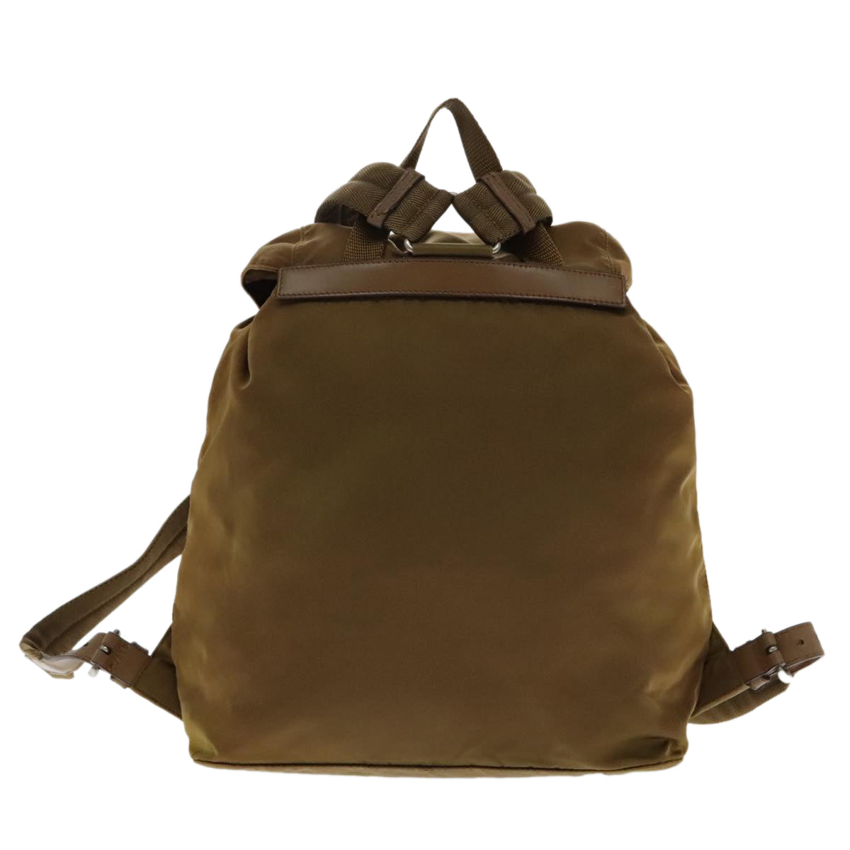 PRADA Backpack Nylon Brown Auth 95315