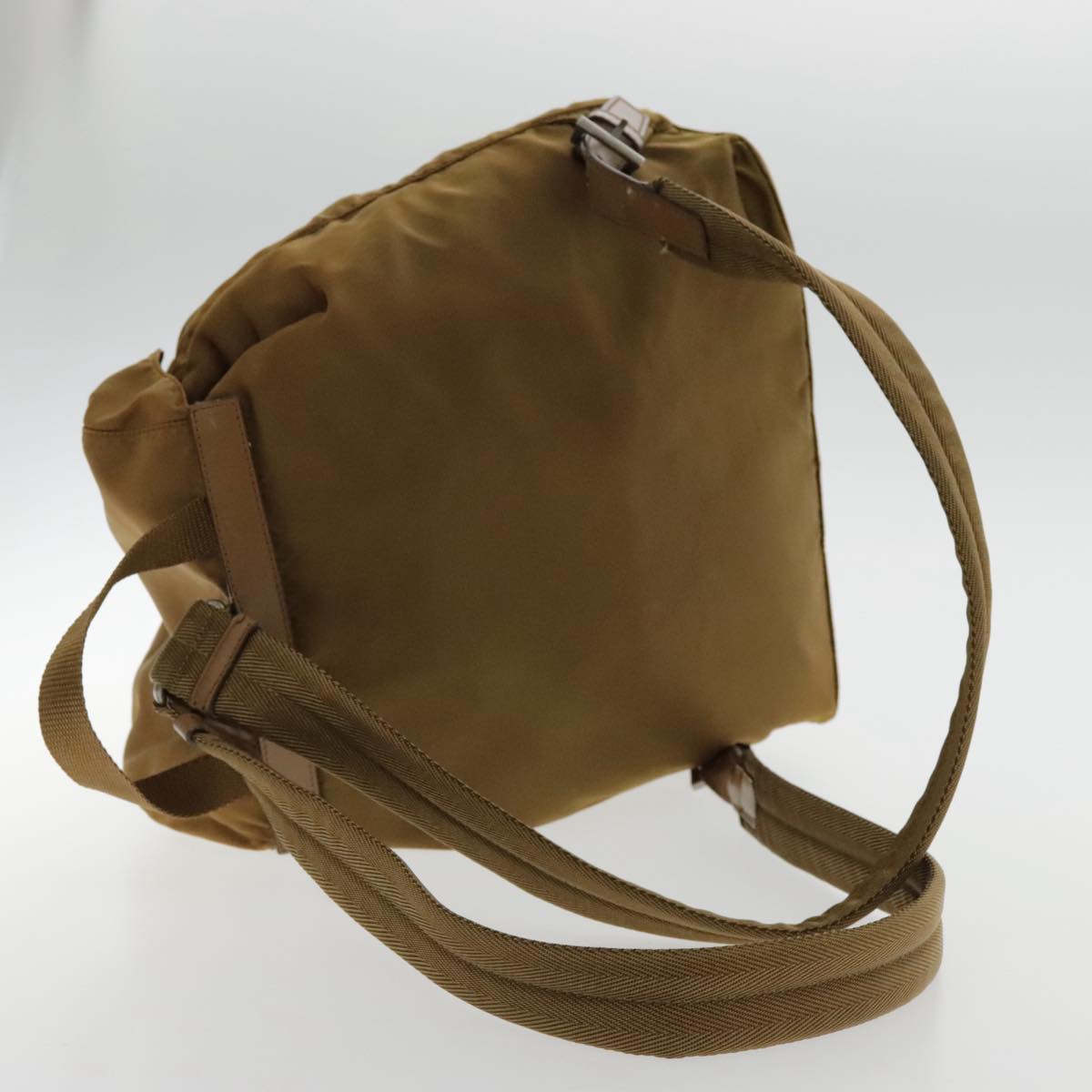 PRADA Backpack Nylon Brown Auth 95315