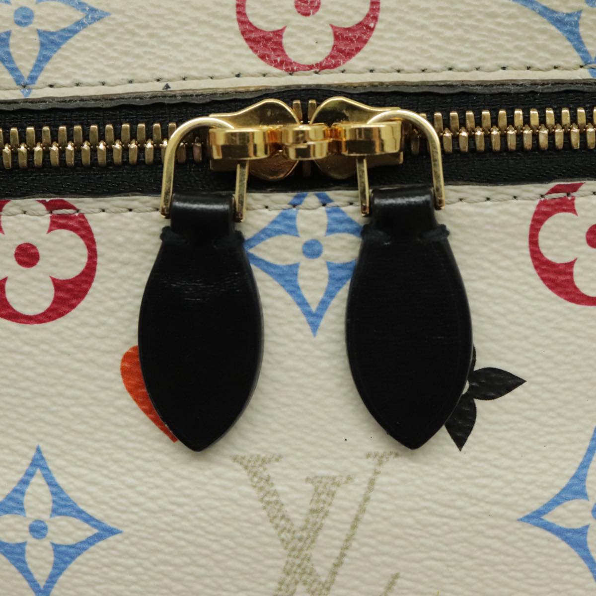 LOUIS VUITTON Monogram Game On Vanity PM Hand Bag White M57458 LV Auth 95384SA