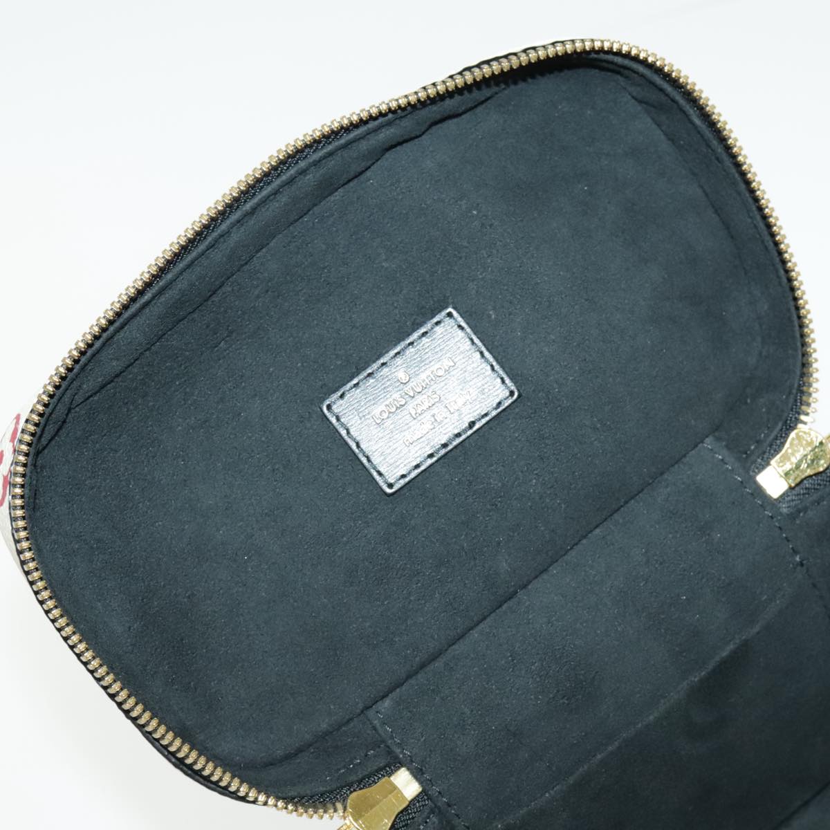 LOUIS VUITTON Monogram Game On Vanity PM Hand Bag White M57458 LV Auth 95384SA