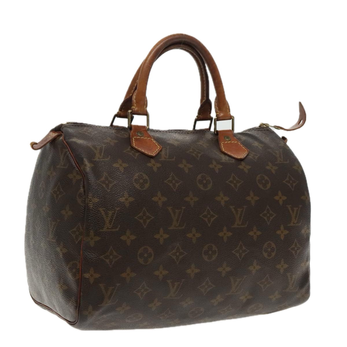 LOUIS VUITTON Monogram Speedy 30 Hand Bag M41526 LV Auth 95397