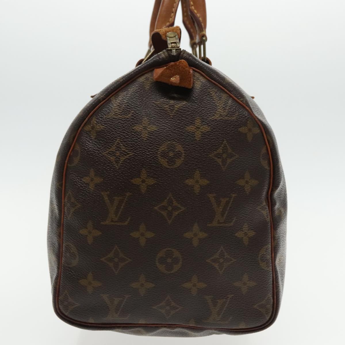 LOUIS VUITTON Monogram Speedy 30 Hand Bag M41526 LV Auth 95397