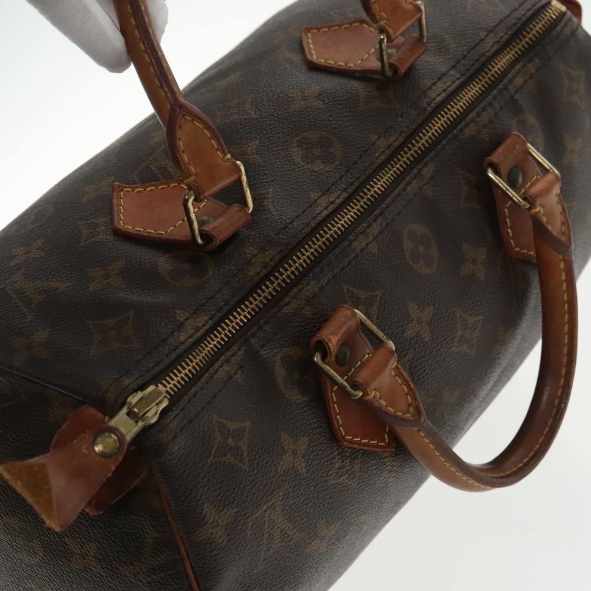 LOUIS VUITTON Monogram Speedy 30 Hand Bag M41526 LV Auth 95397