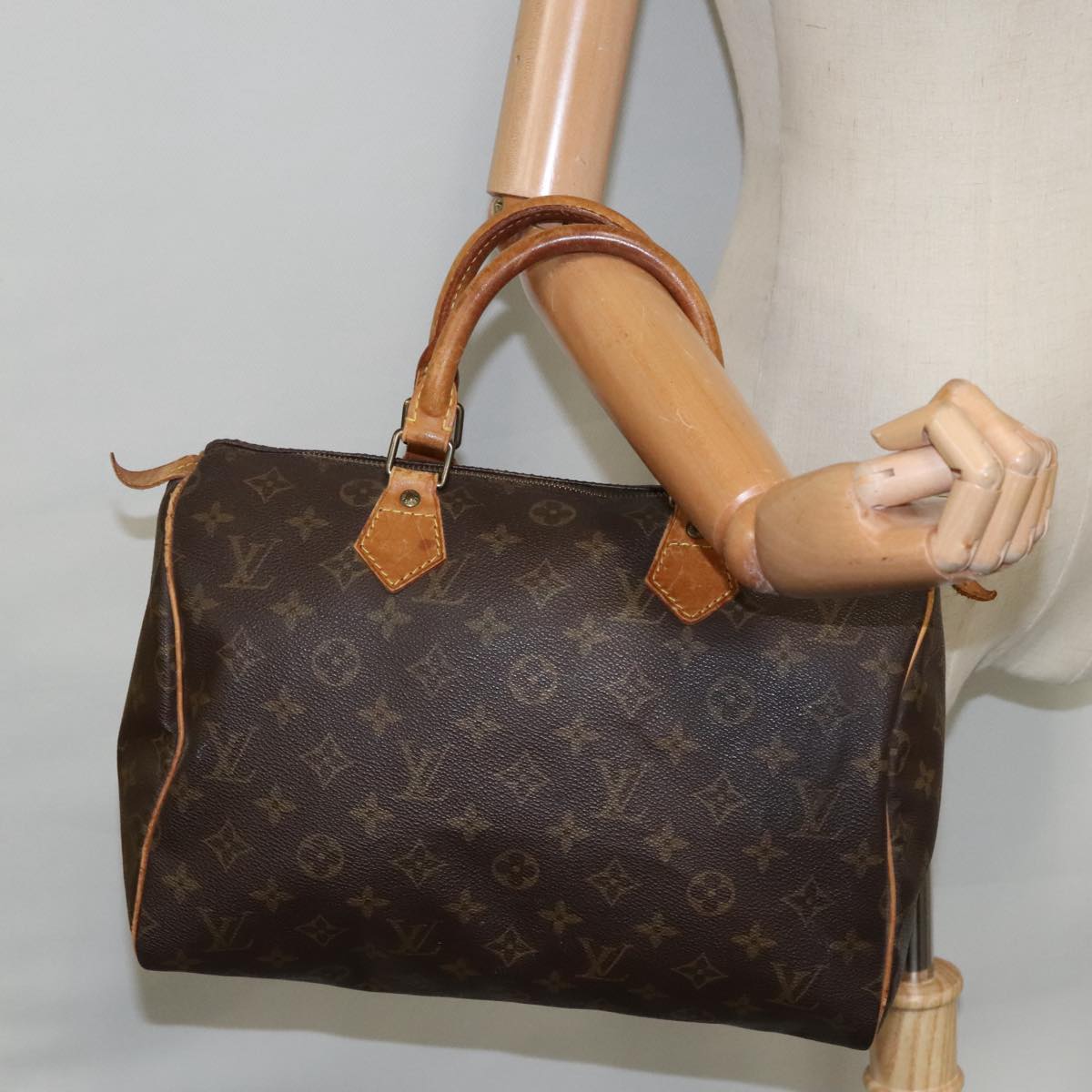 LOUIS VUITTON Monogram Speedy 30 Hand Bag M41526 LV Auth 95415