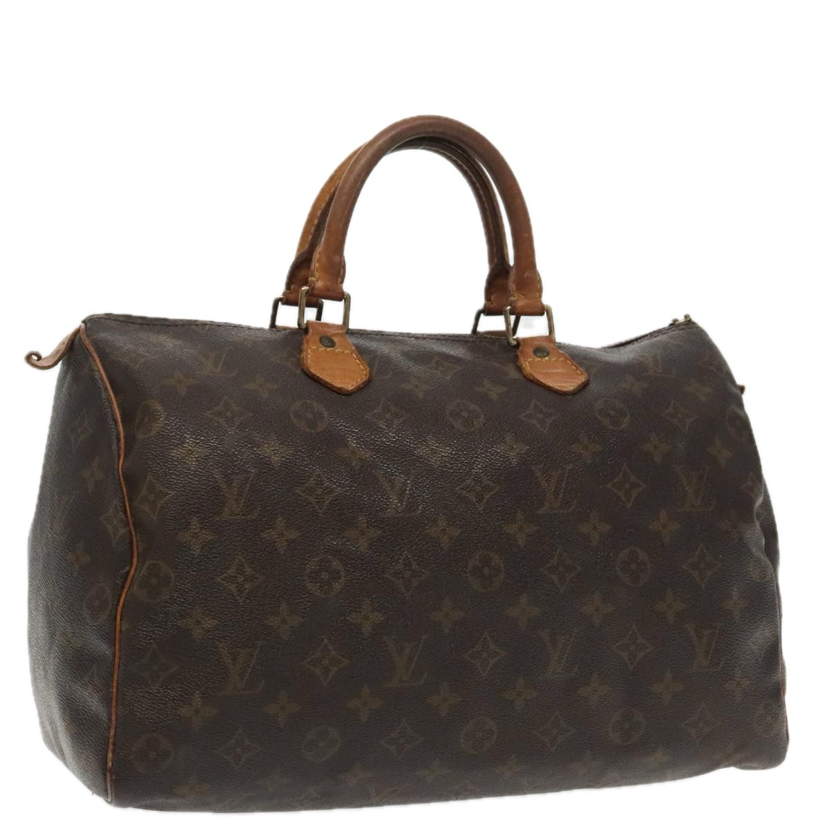 LOUIS VUITTON Monogram Speedy 35 Hand Bag M41524 LV Auth 95435