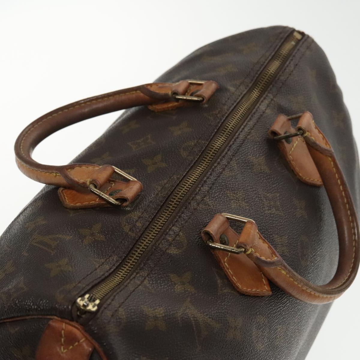 LOUIS VUITTON Monogram Speedy 35 Hand Bag M41524 LV Auth 95435