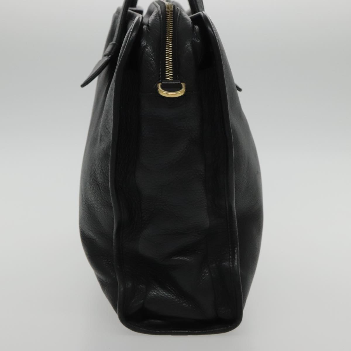 LOEWE Heritage Tote Bag Leather Black Auth 95486