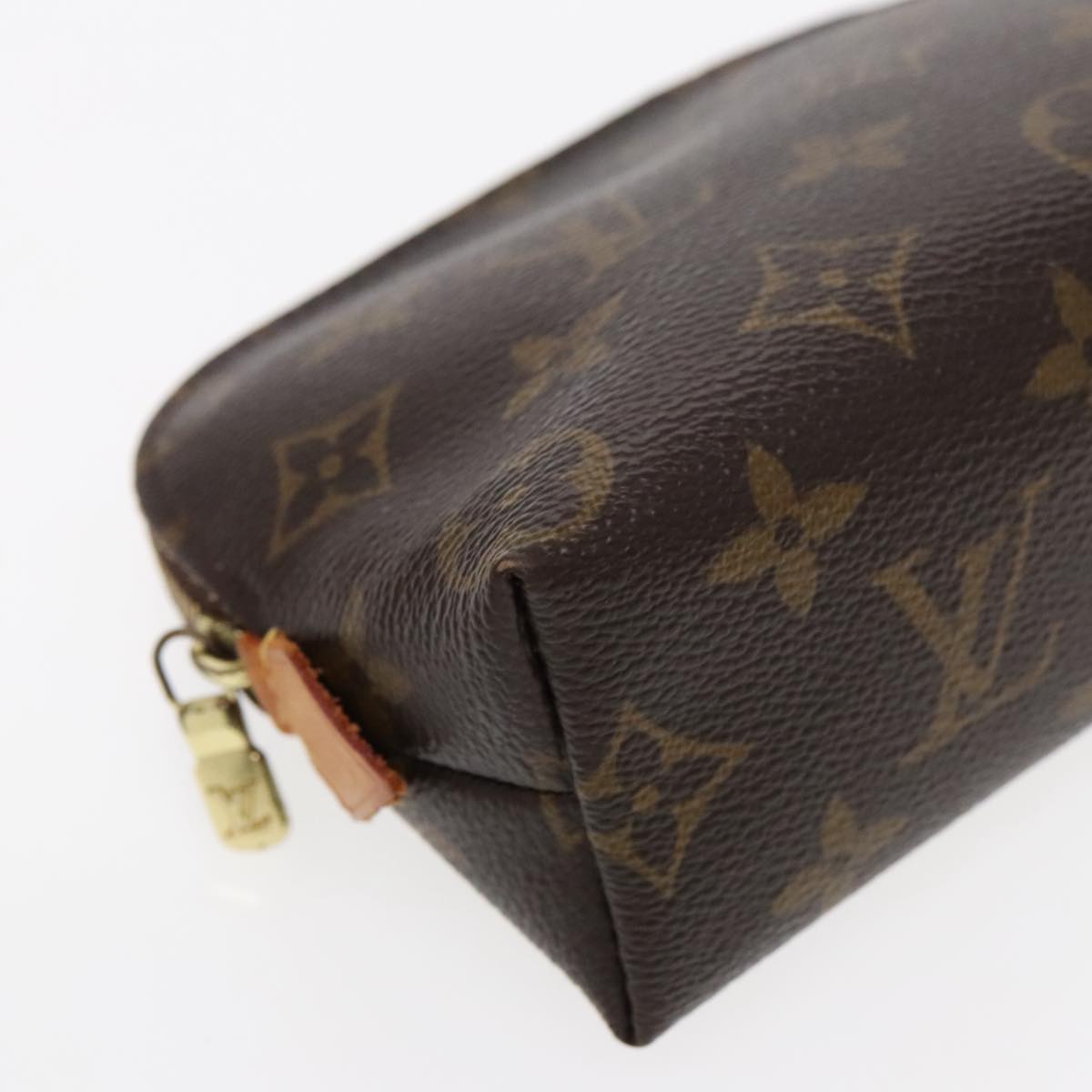 LOUIS VUITTON Monogram Pochette Cosmetic PM Cosmetic Pouch M47515 LV Auth 95522