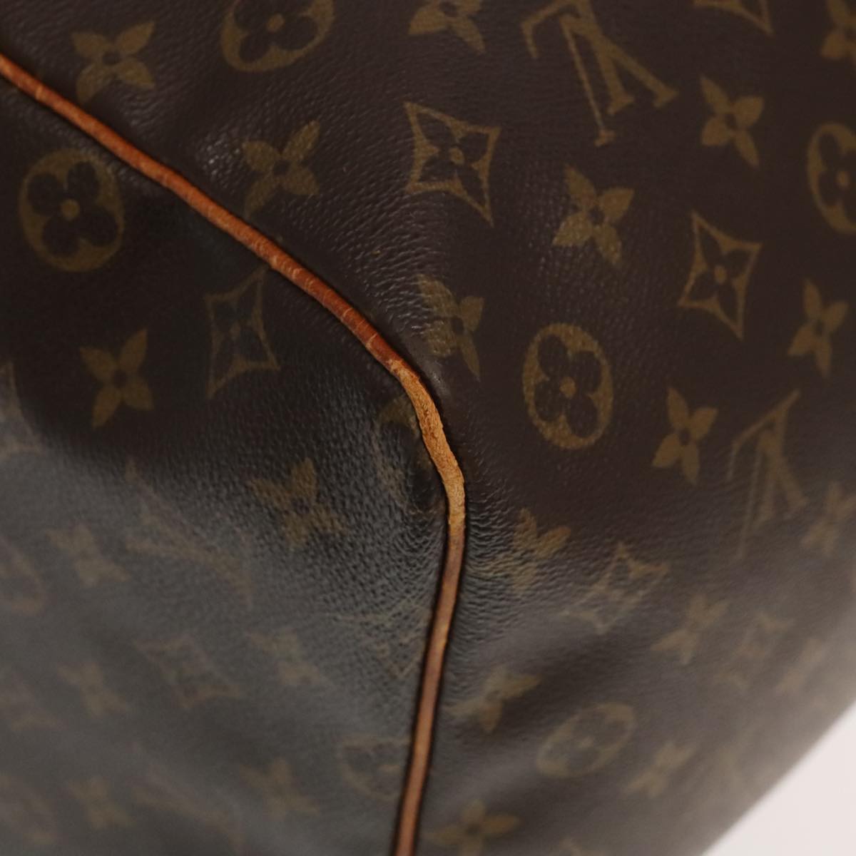 LOUIS VUITTON Monogram Keepall 60 Boston Bag M41422 LV Auth 95583