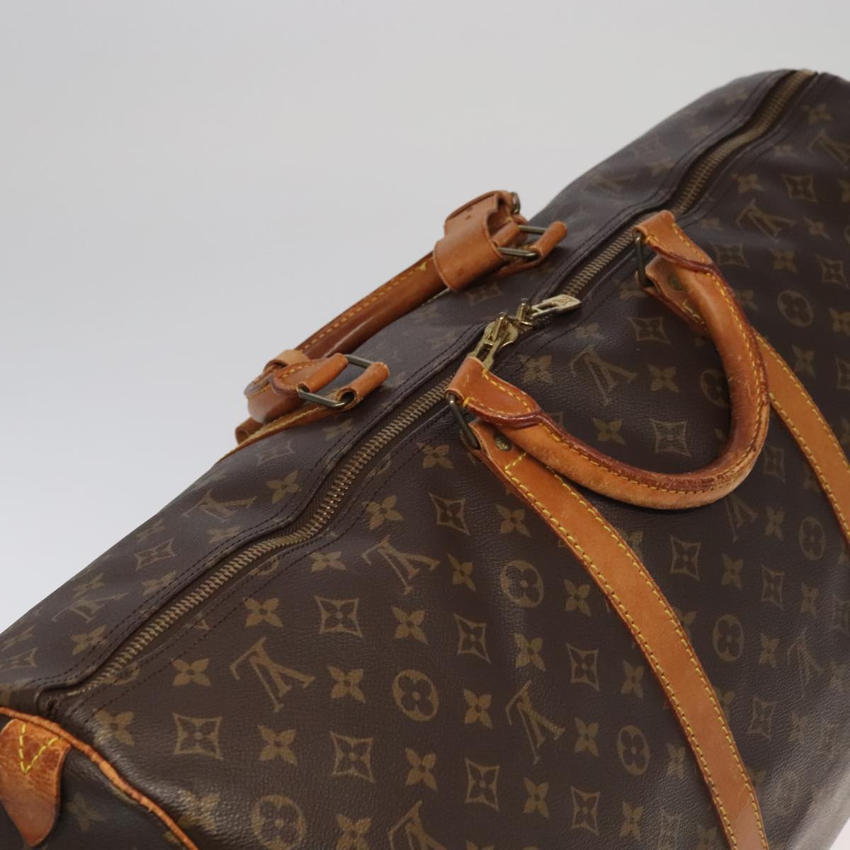 LOUIS VUITTON Monogram Keepall 60 Boston Bag M41422 LV Auth 95583