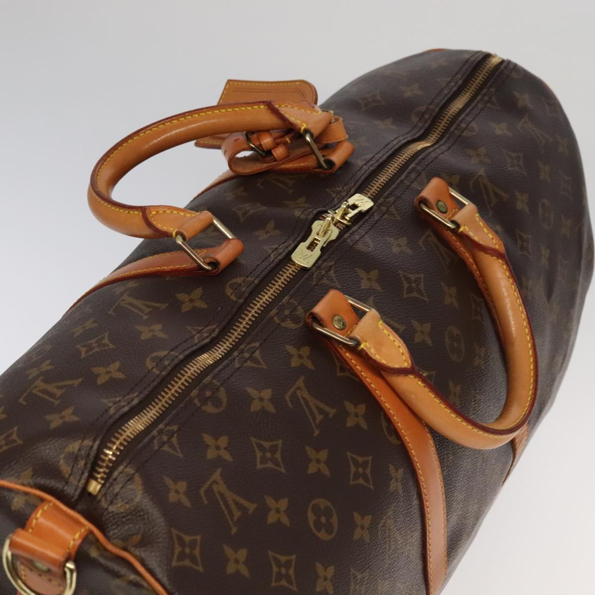 LOUIS VUITTON Monogram Keepall 50 Boston Bag M41426 LV Auth 95599