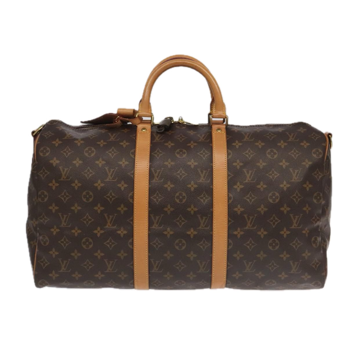 LOUIS VUITTON Monogram Keepall Bandouliere 50 Boston Bag M41416 LV Auth 95634