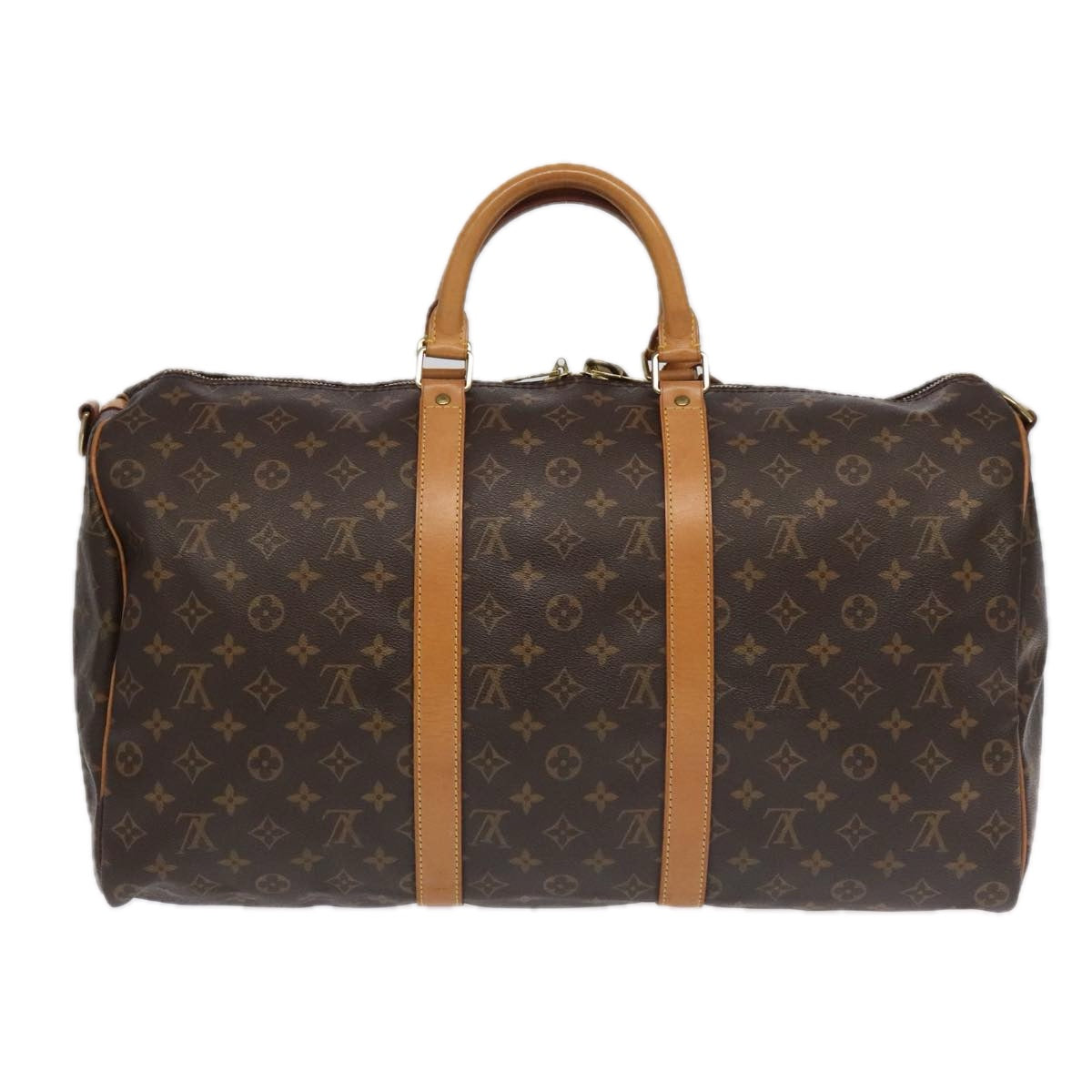 LOUIS VUITTON Monogram Keepall Bandouliere 50 Boston Bag M41416 LV Auth 95634