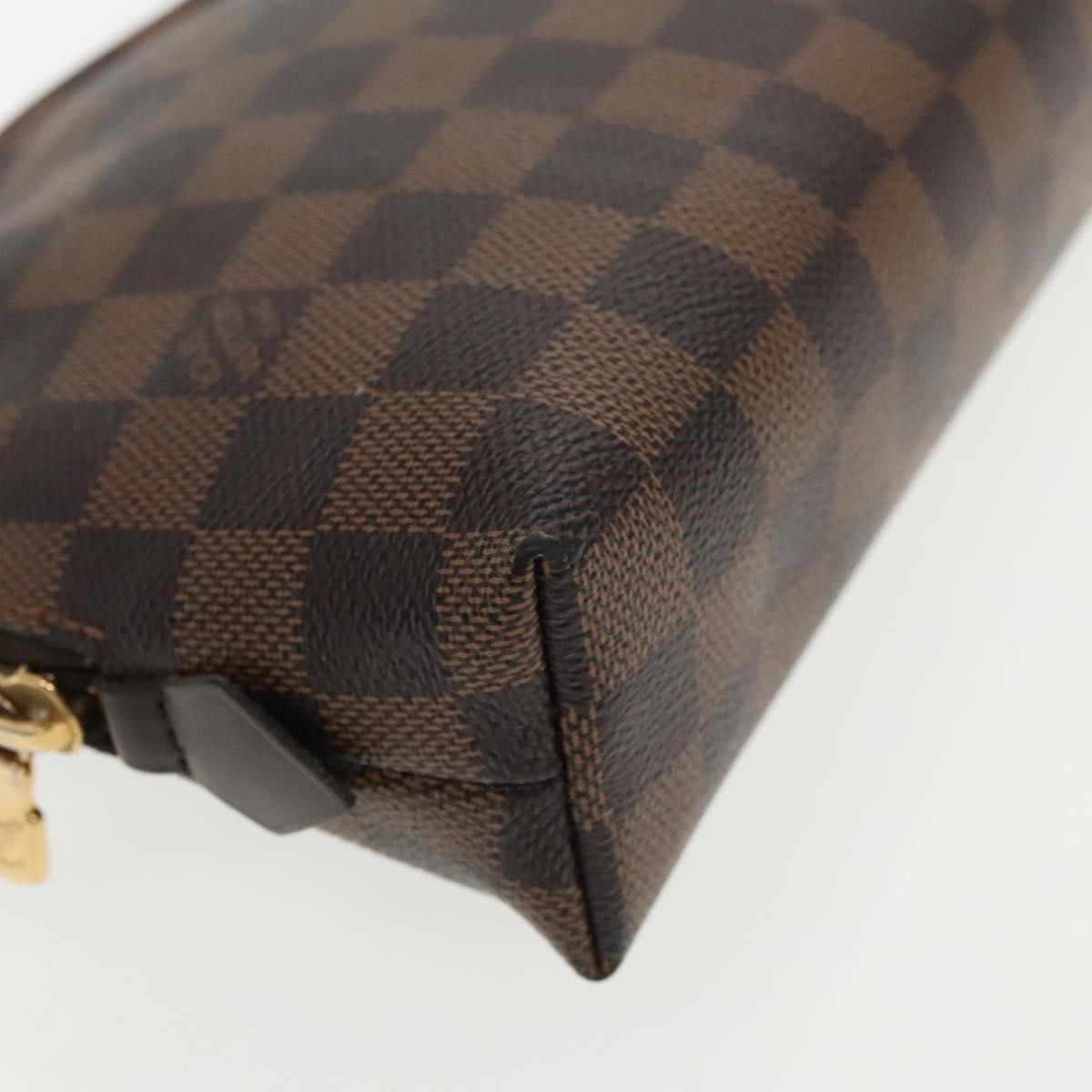 LOUIS VUITTON Damier Ebene Pochette Cosmetic GM Pouch N23345 LV Auth 95683