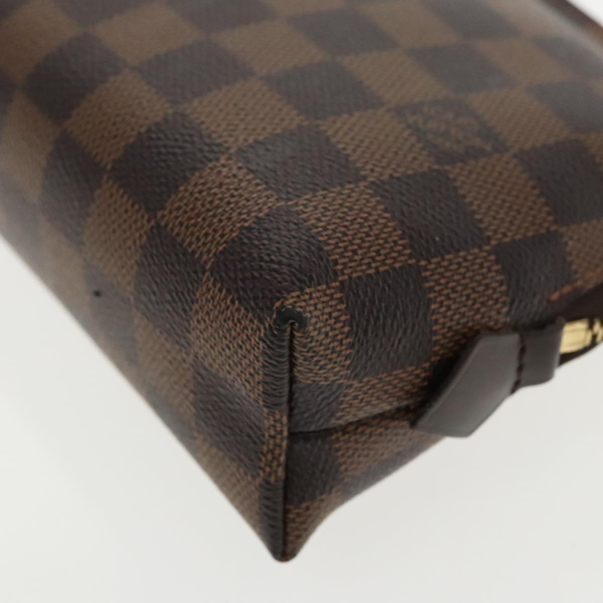 LOUIS VUITTON Damier Ebene Pochette Cosmetic GM Pouch N23345 LV Auth 95683