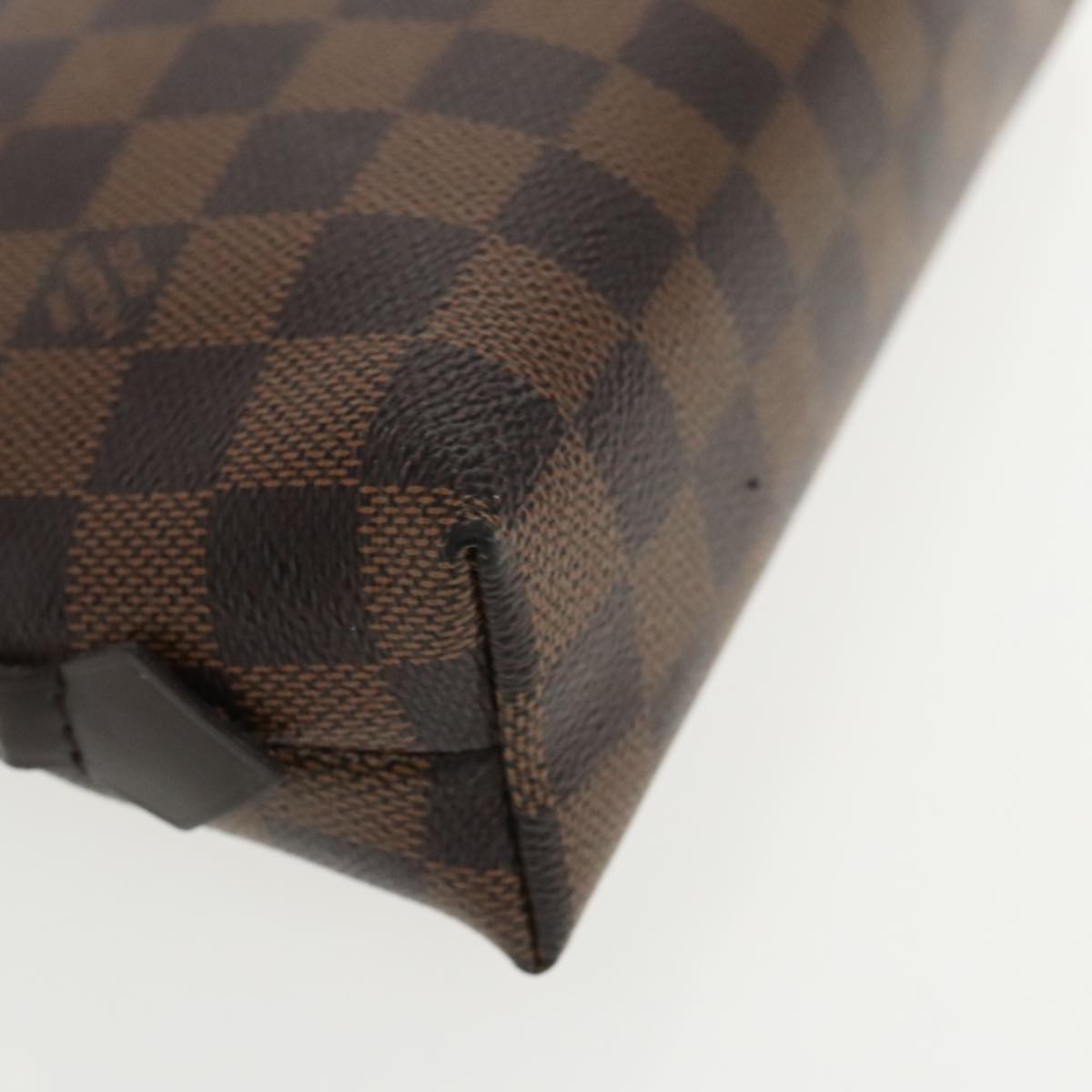 LOUIS VUITTON Damier Ebene Pochette Cosmetic GM Pouch N23345 LV Auth 95683