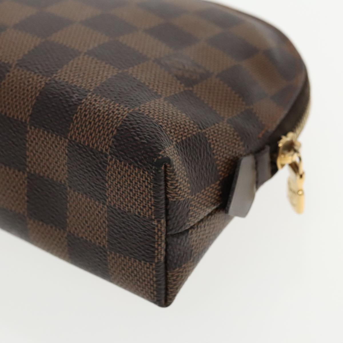 LOUIS VUITTON Damier Ebene Pochette Cosmetic GM Pouch N23345 LV Auth 95683