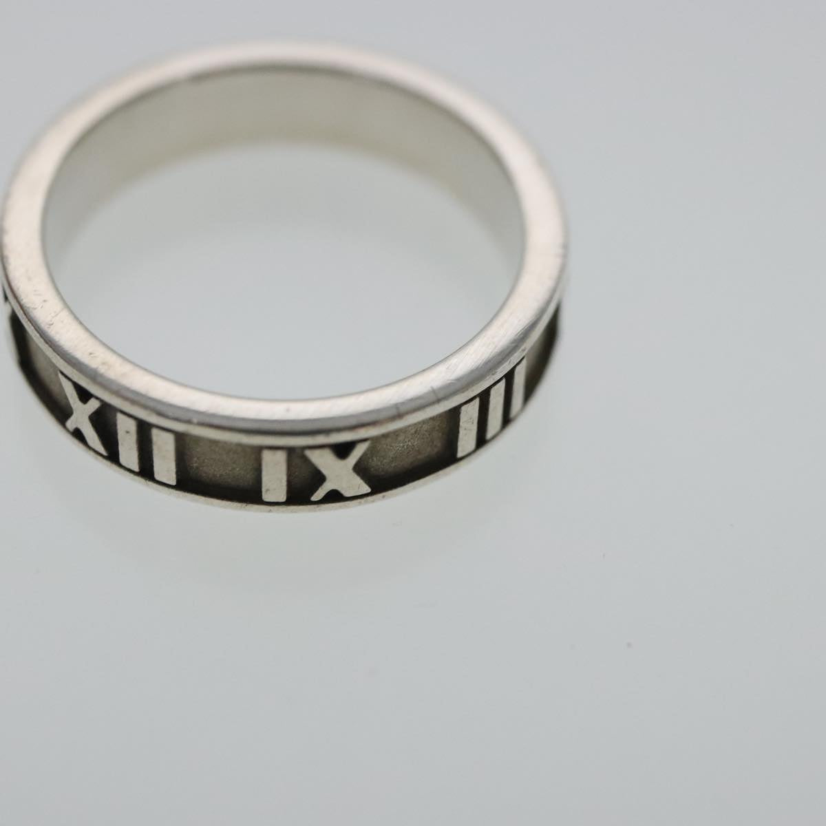 TIFFANY&Co. Atlas Ring Ag925 Silver Auth 95711