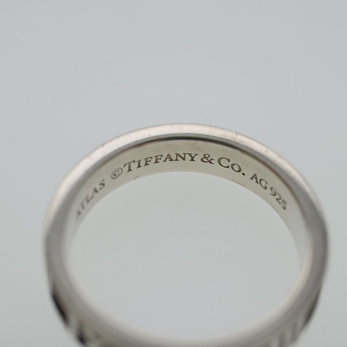 TIFFANY&Co. Atlas Ring Ag925 Silver Auth 95711